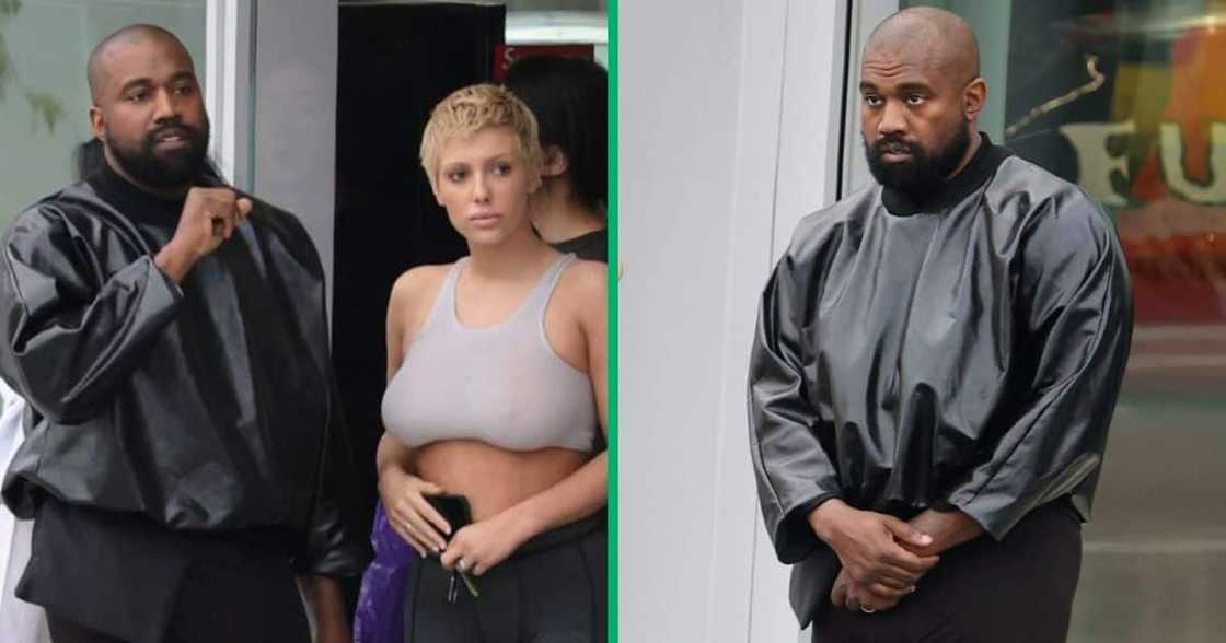 Bianca Censori and Kanye West. Bianca Censori and Kanye West.