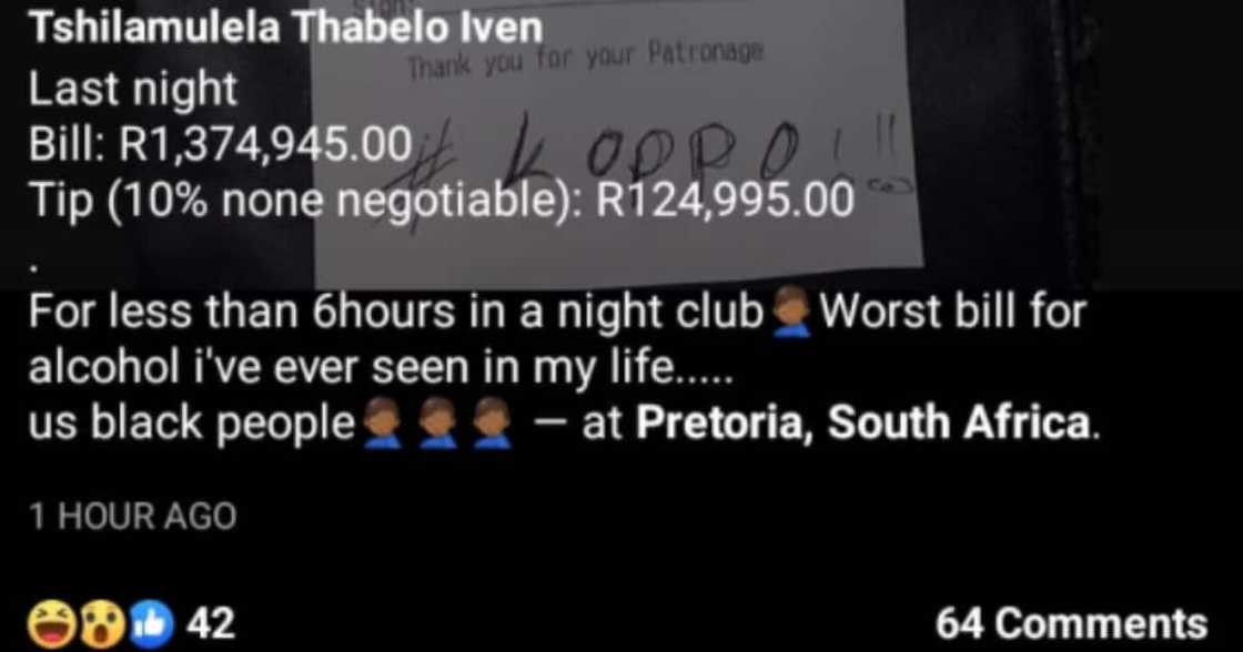 “No Ways”: Peep Spends R1 Mil at a Nightclub, Mzansi Thinks It’s Money Laundering “No Ways”: Peep Spends R1 Mil at a Nightclub, Mzansi Thinks It’s Money Laundering
