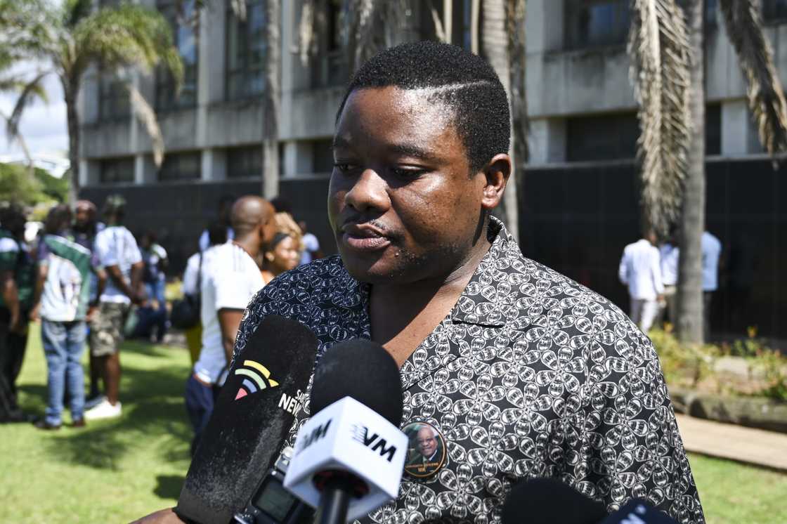MK Party Youth leader Bonginkosi Khanyile MK Party Youth leader Bonginkosi Khanyile