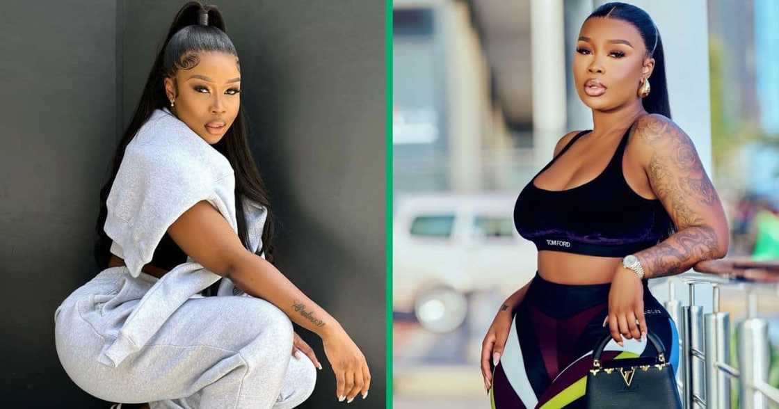 Sithelo Shozi showed of her brand-new Porsche Sithelo Shozi showed of her brand-new Porsche