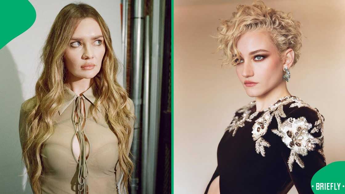 Convicted scammer Anna Delvey and actress Julia Garner.