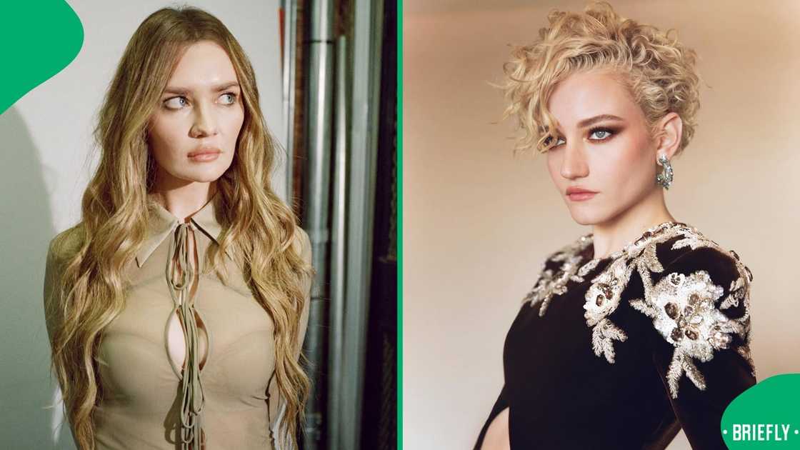 Convicted scammer Anna Delvey and actress Julia Garner. Convicted scammer Anna Delvey and actress Julia Garner.