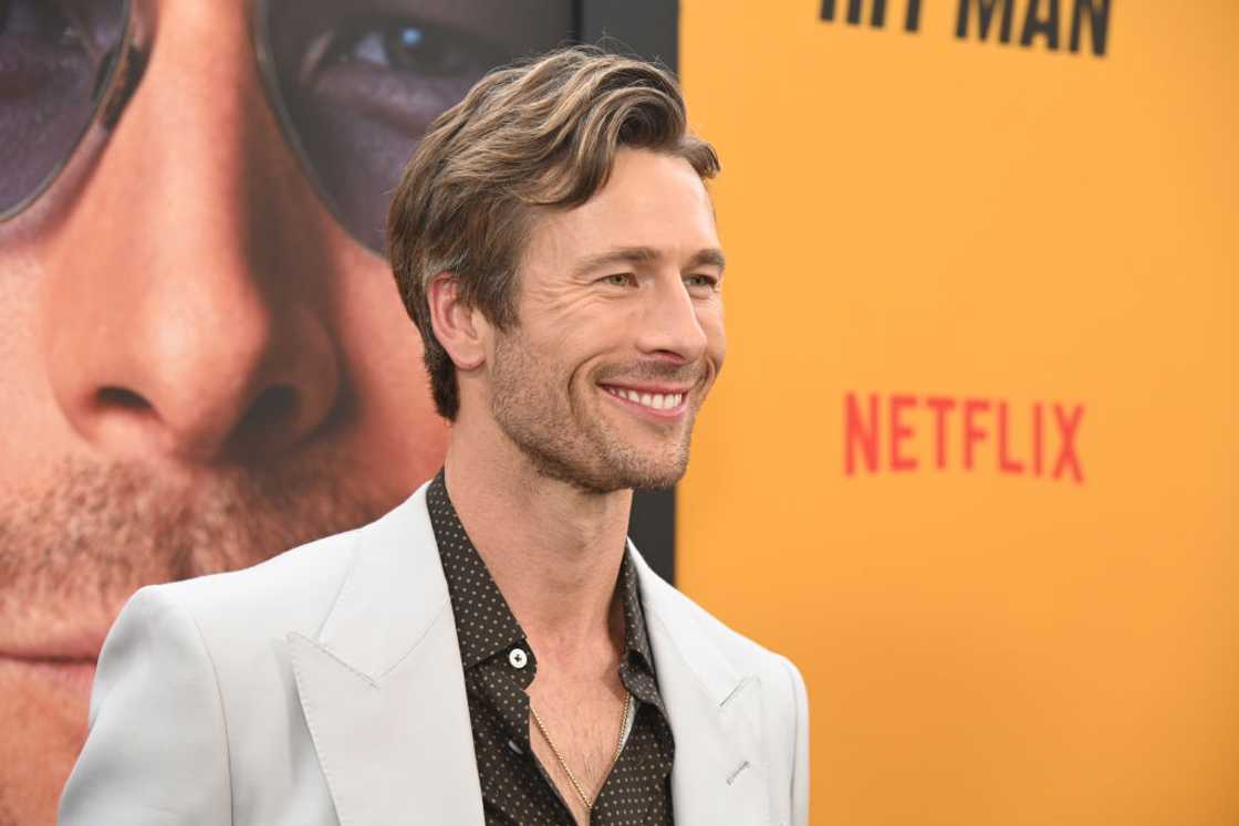 Actor Glen Powell at the 2024 premiere of Netflix’s Hit Man and Glen Powell’s induction into The Texas Film Hall of Fame