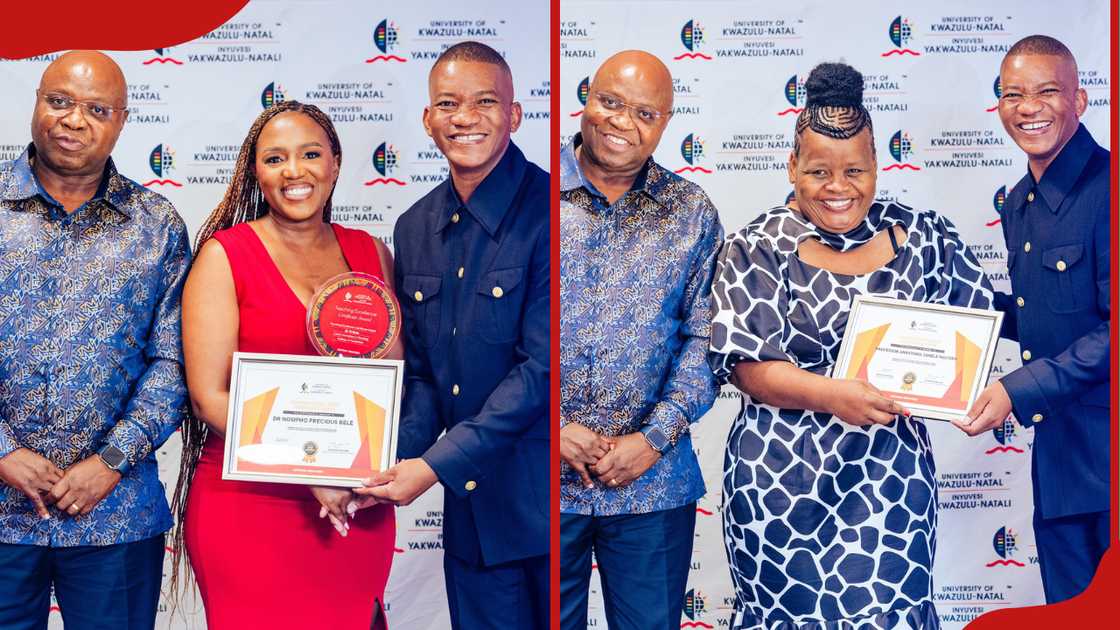 UKZN students receiving awards