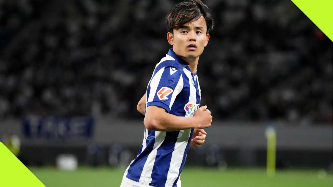 Takefusa Kubo in action for Real Sociedad.