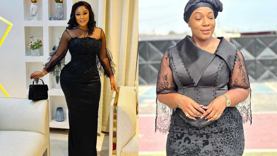 Black lace fitted designs Black lace fitted designs