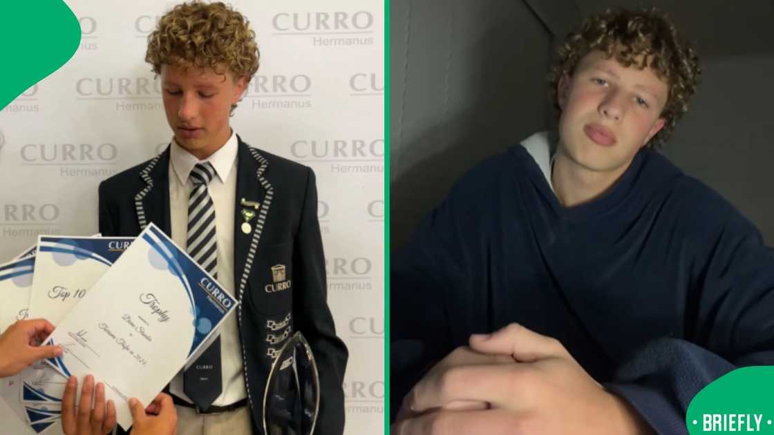 A viral video showed a Curro learner achieving top marks in key subjects while preparing for finals