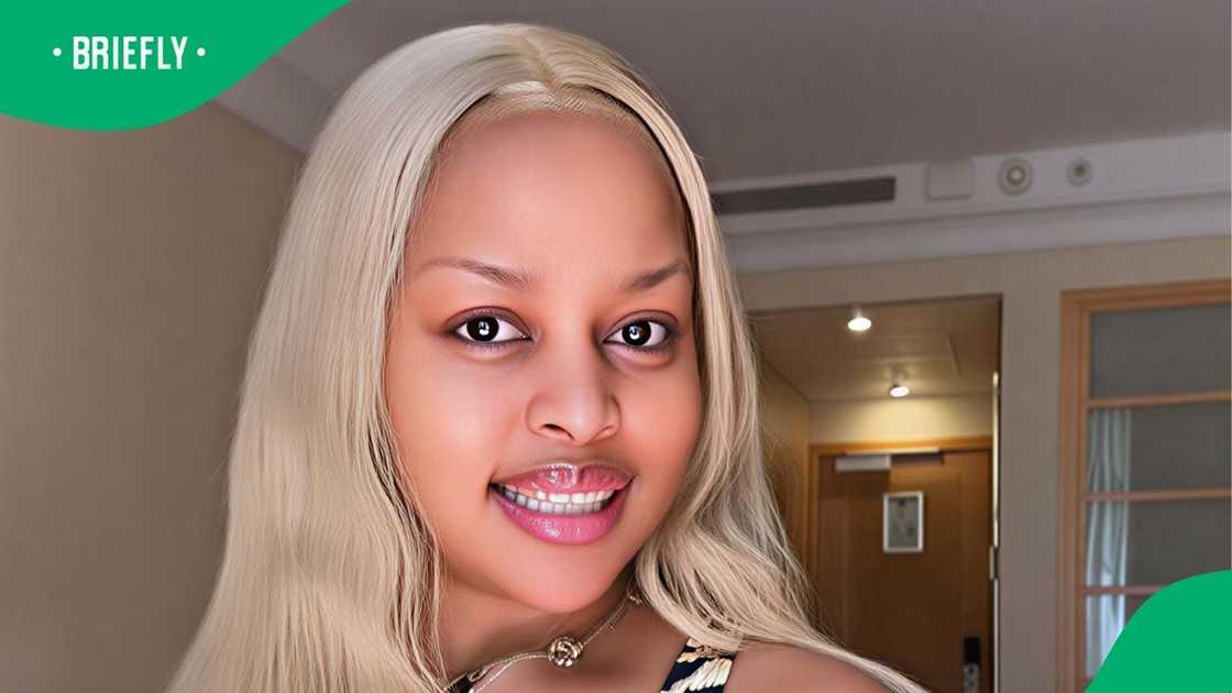 Woman gets makeup done in Small Street in TikTok video