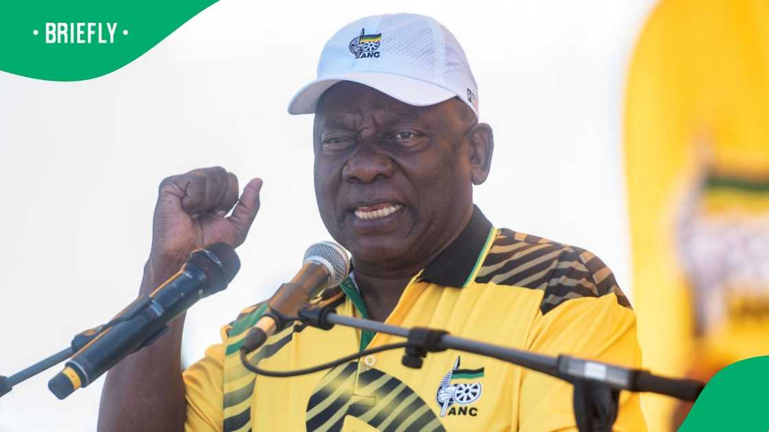 Cyril Ramaphosa criticised big businesses and accused them of meddling in the GNU's affairs Cyril Ramaphosa criticised big businesses and accused them of meddling in the GNU's affairs