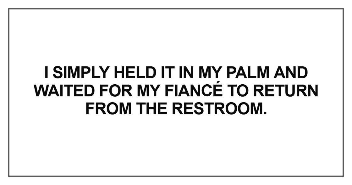 I simply held it in my palm I simply held it in my palm