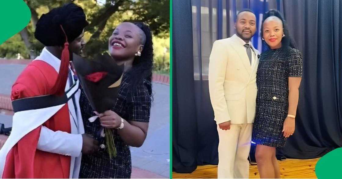 A UFS graduate proposed to his girlfriend on his graduation day. A UFS graduate proposed to his girlfriend on his graduation day.
