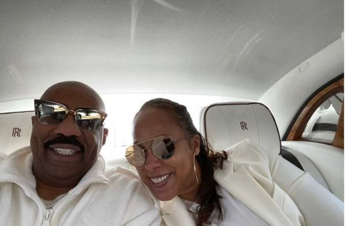 Steve Harvey's wife wishes him happy 64th birthday with romantic photo post