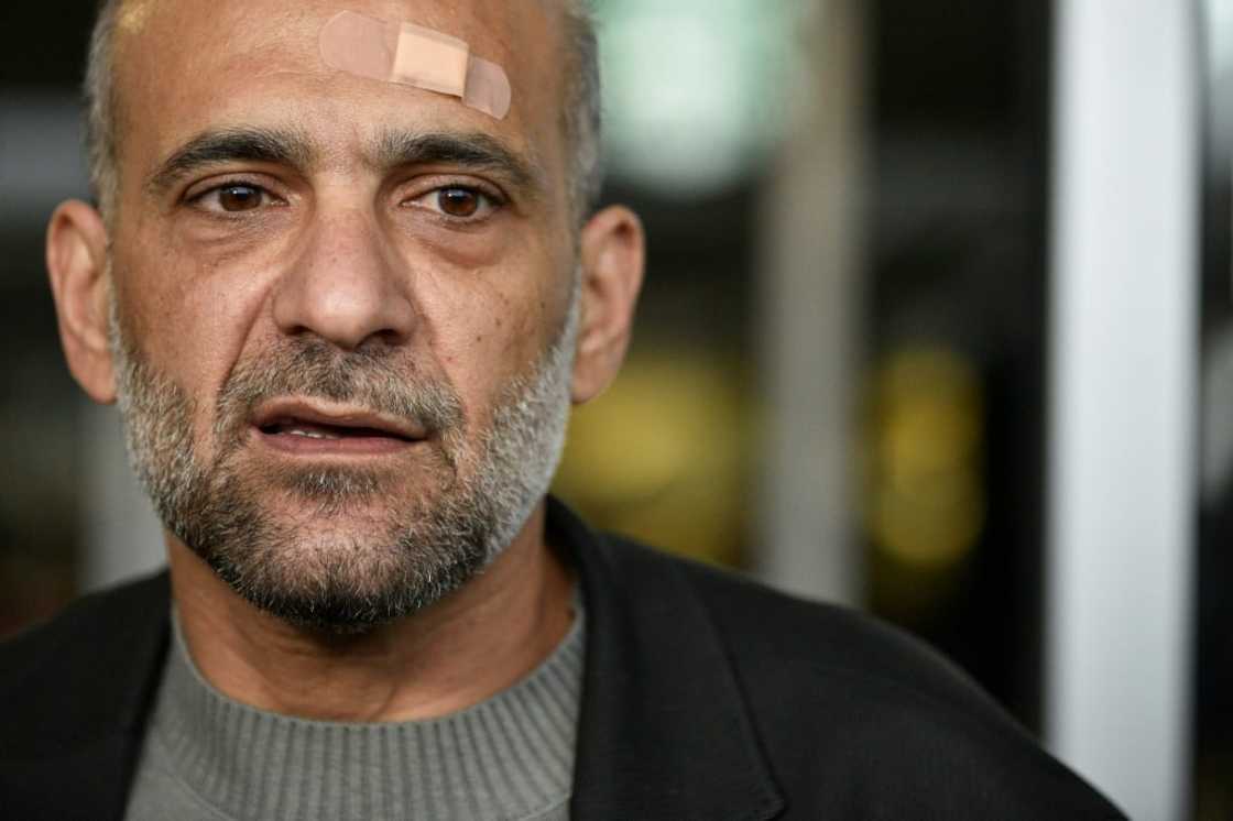 Palestinian activist Ramy Shaath, pictured at Roissy-Charles de Gaulle airport in France on January 8, 2022 Palestinian activist Ramy Shaath, pictured at Roissy-Charles de Gaulle airport in France on January 8, 2022