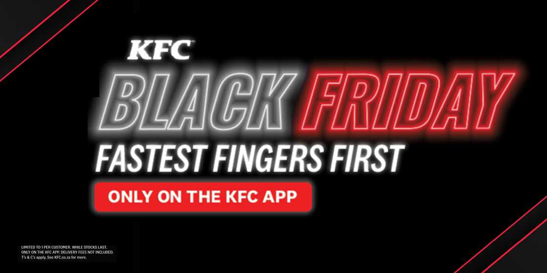 Kentucky Fried Chicken(KFC) rewards fast fingers this Black Friday Week