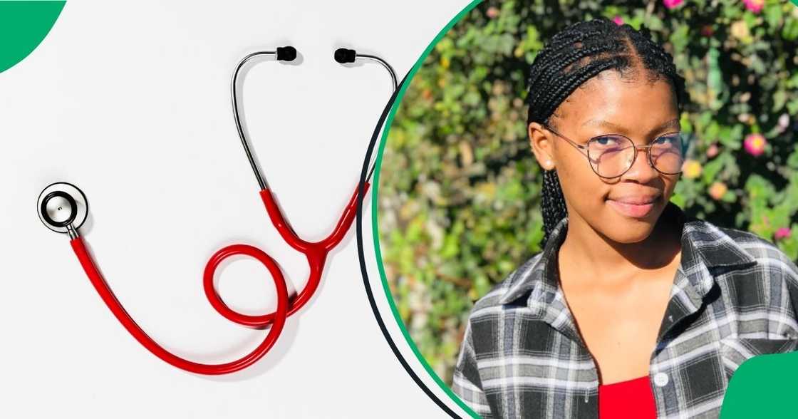 A medical student hilariously diagnosed her friend after she received her first stethoscope.