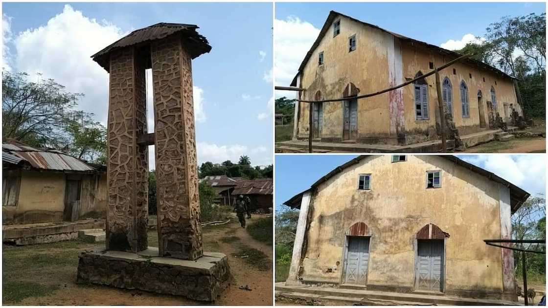 Old architectual design of villlage church building get people talking Old architectual design of villlage church building get people talking