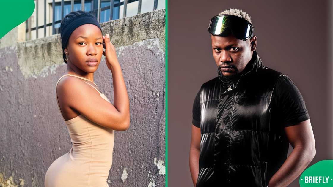 Matshidiso Matilda playfully danced for Clement Maosa Matshidiso Matilda playfully danced for Clement Maosa