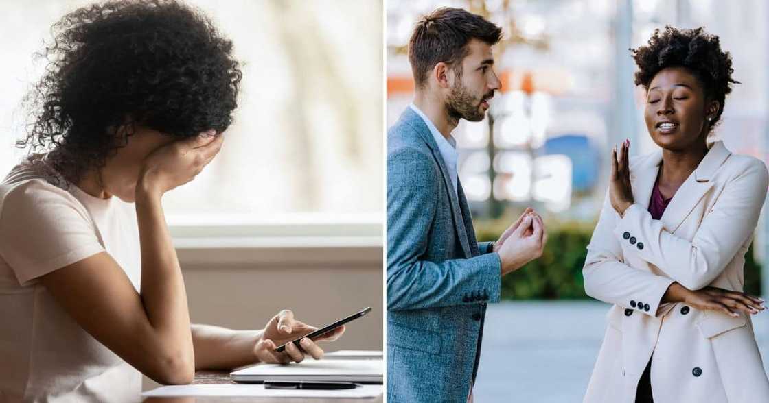 A lady discovered her boyfriend's other serious relationship. A lady discovered her boyfriend's other serious relationship.