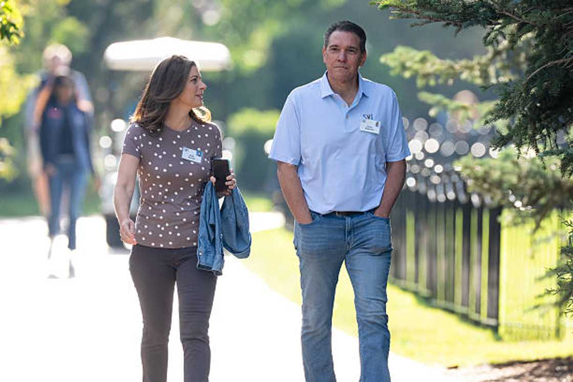 CNN's Erin Burnett and her husband, David Rubulotta, during the Allen & Co. Media and Technology Conference CNN's Erin Burnett and her husband, David Rubulotta, during the Allen & Co. Media and Technology Conference