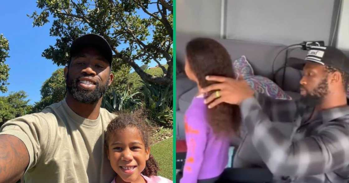 Siya Kolisi and daughter, Keziah Kolisi