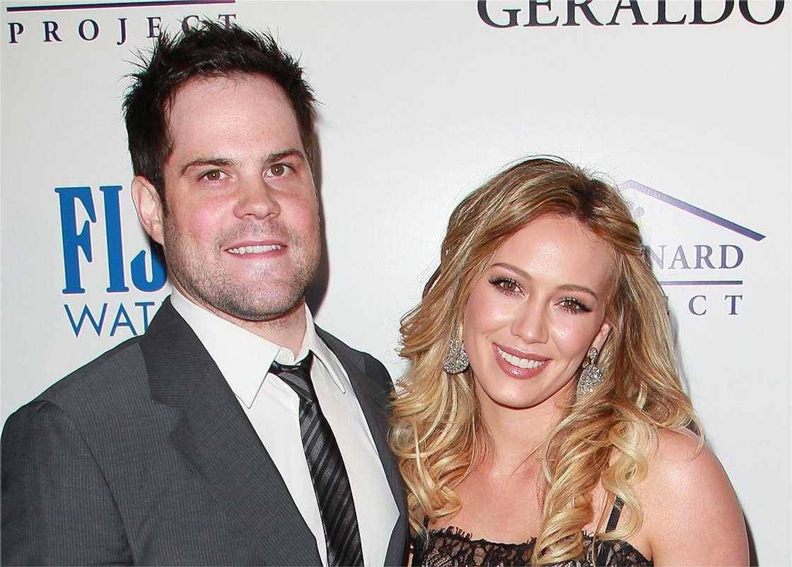 Mike Comrie and actress Hilary Duff Mike Comrie and actress Hilary Duff