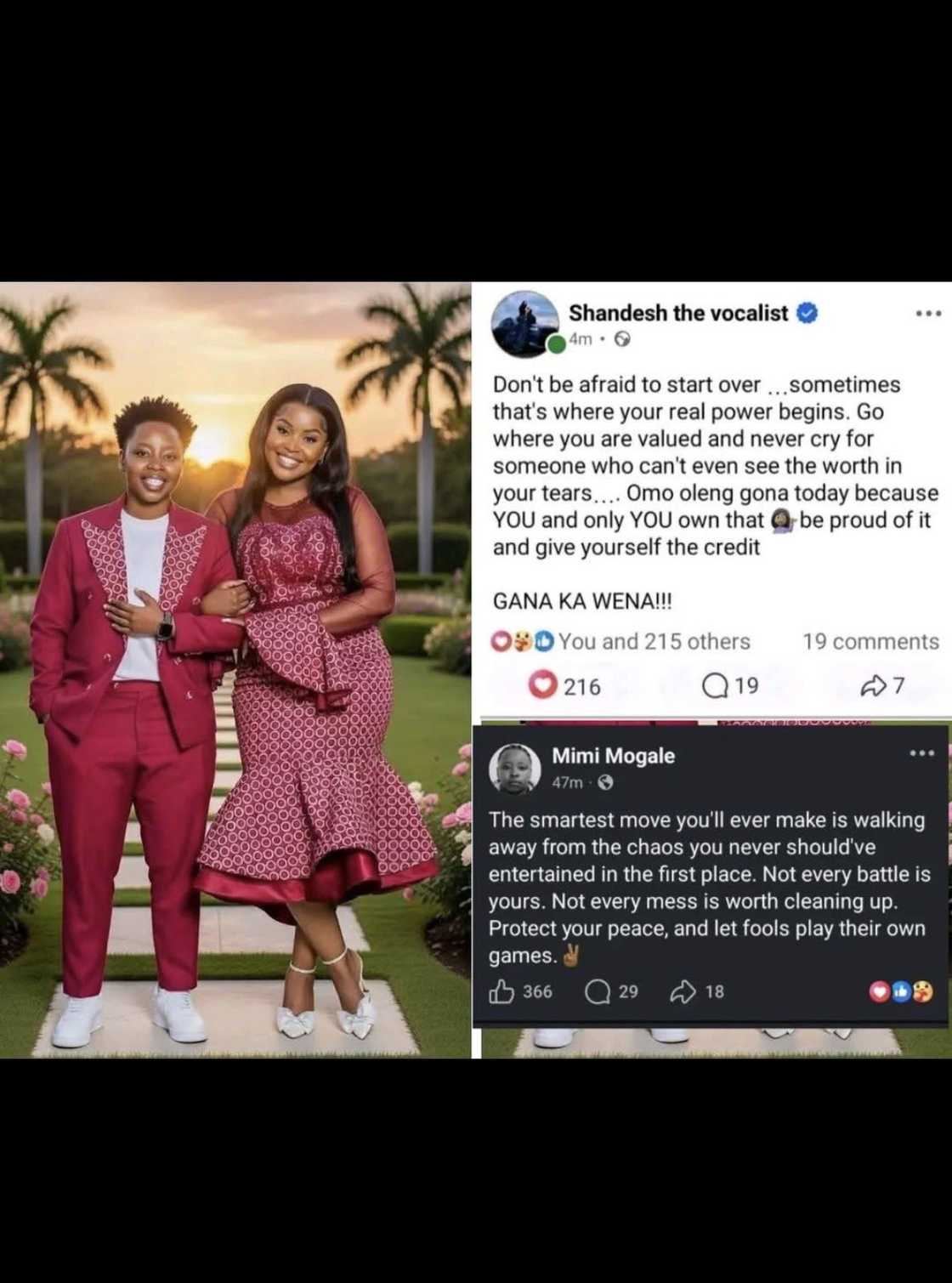 Shandesh and her girlfriend have allegedly broken up Shandesh and her girlfriend have allegedly broken up