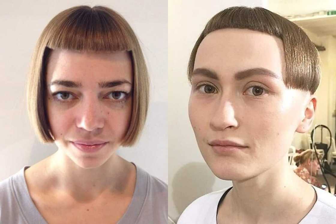 Super short bangs Super short bangs