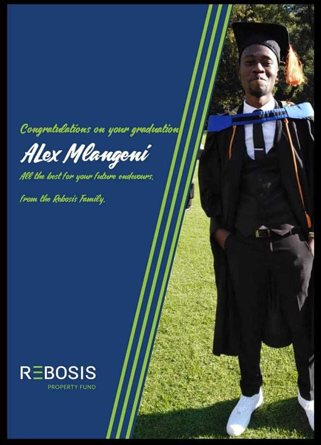 Alex Mlangeni left home with R120 and a whole lot of determination. Source: Alex Sifiso Mlangeni Alex Mlangeni left home with R120 and a whole lot of determination. Source: Alex Sifiso Mlangeni