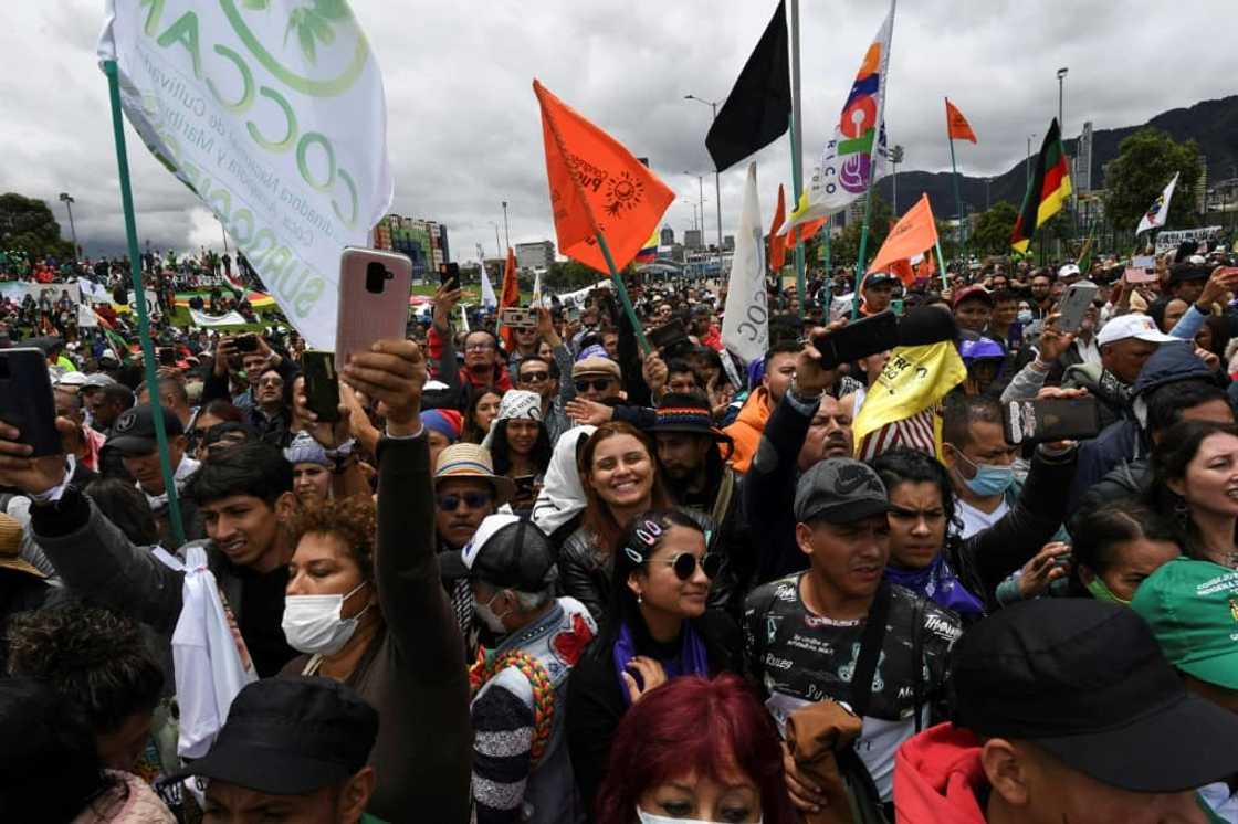 Gustavo Petro enjoys widespread public support Gustavo Petro enjoys widespread public support