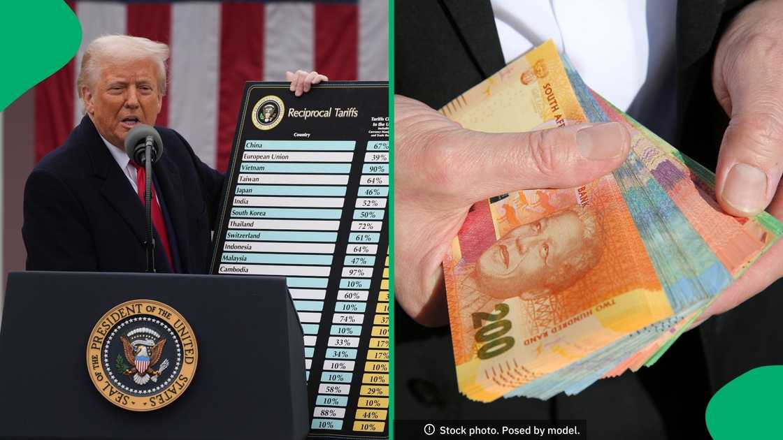 The rand has taken a knock against the dollar and the pound The rand has taken a knock against the dollar and the pound