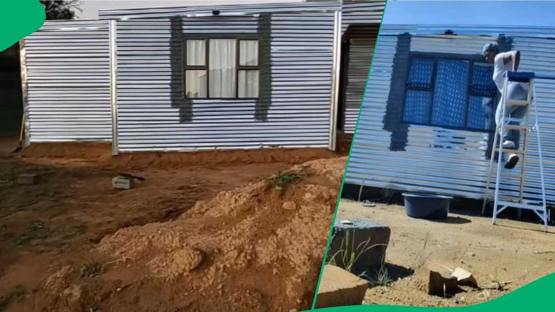 Woman living in shack shows her routine