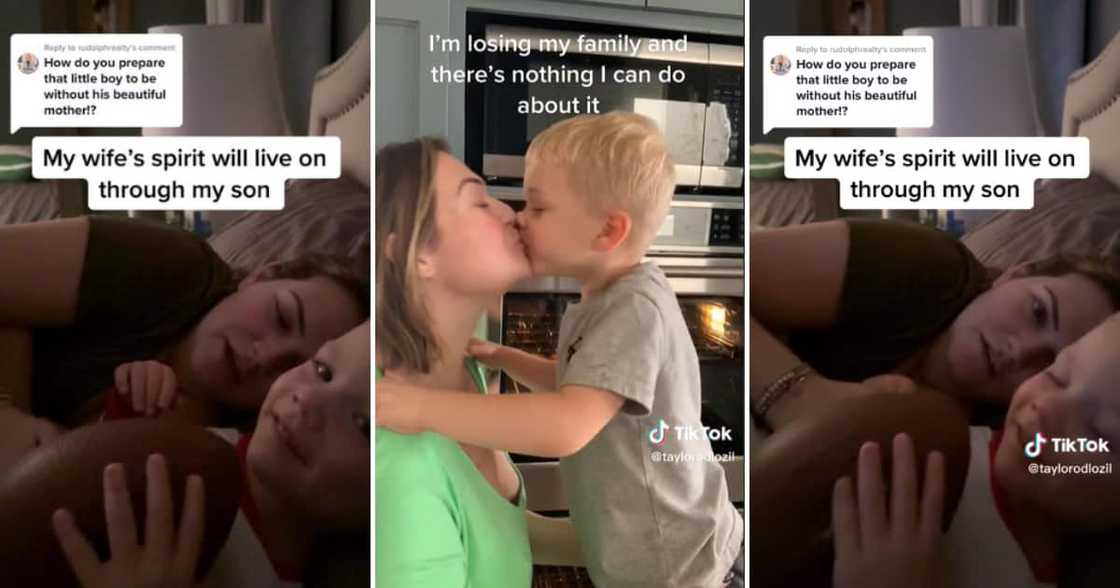 TikTok user Taylor Odlozil's wife and their precious son TikTok user Taylor Odlozil's wife and their precious son