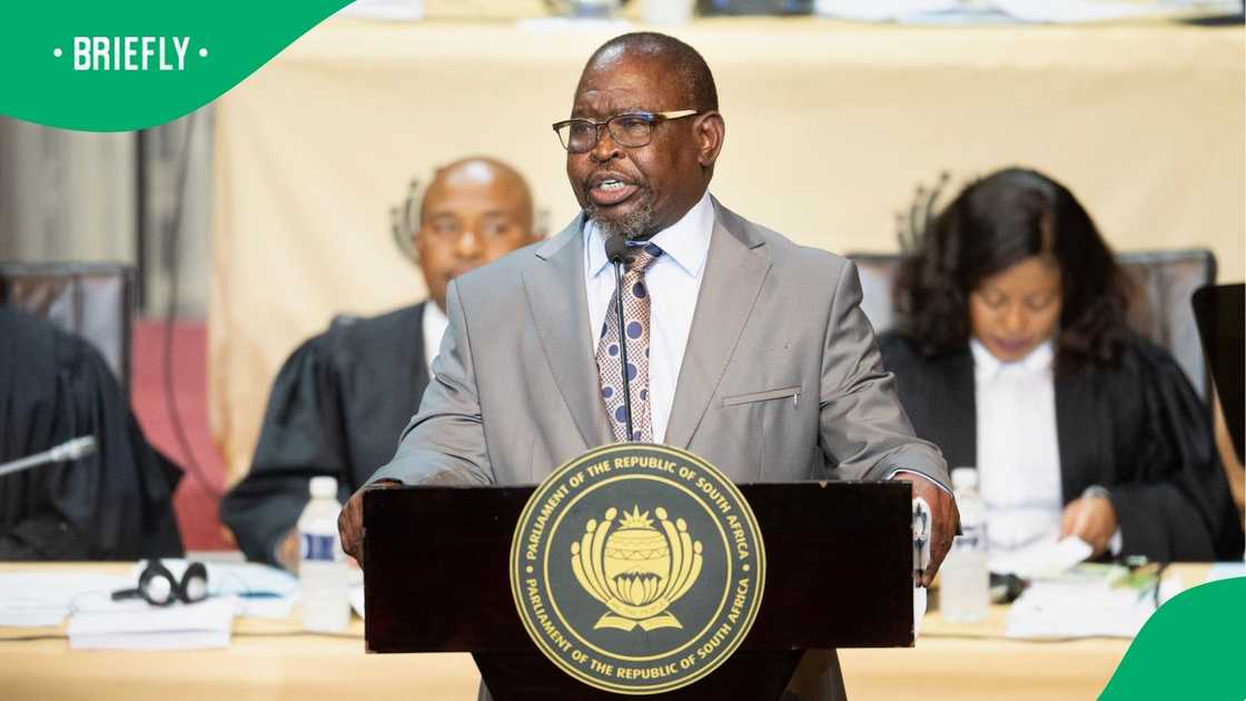 Finance Minister Enoch Godongwana delivering the budget speech Finance Minister Enoch Godongwana delivering the budget speech