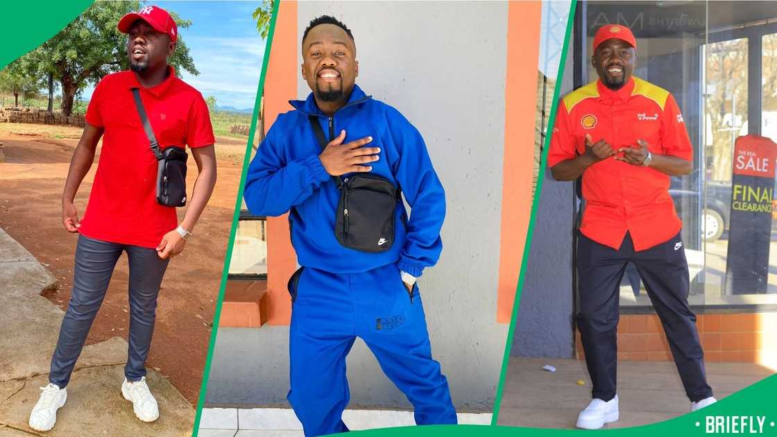 Two petrol attendants, dressed in Caltex and BP uniforms, were caught in a playful dance battle in a viral video Two petrol attendants, dressed in Caltex and BP uniforms, were caught in a playful dance battle in a viral video