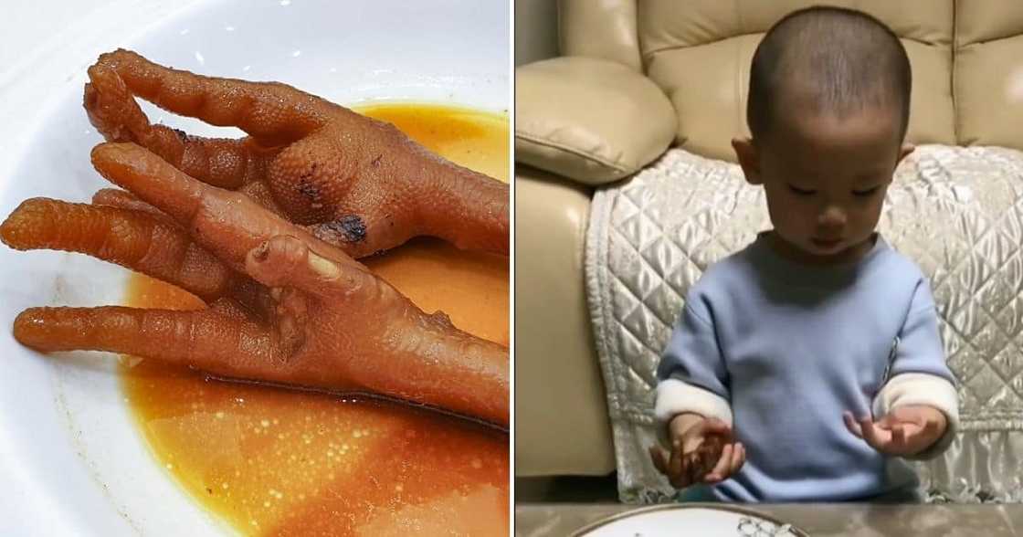 Viral Video, Asian Boy, Cooked Chicken Feet Viral Video, Asian Boy, Cooked Chicken Feet