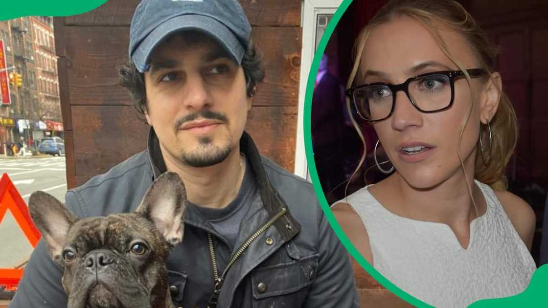 Kat Timpf and her husband Cameron Friscia Kat Timpf and her husband Cameron Friscia