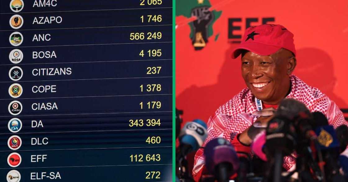 EFF President Julius Malema said his party was open to coalition talks with the ANC.