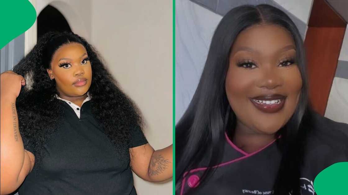 A TikTok video shows a woman unveiling the product she used for her foot peeling. A TikTok video shows a woman unveiling the product she used for her foot peeling.