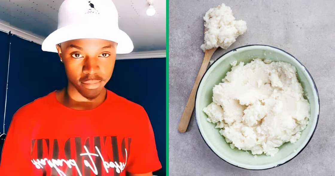 A student was captured in a TikTok video struggling to stir pap. A student was captured in a TikTok video struggling to stir pap.