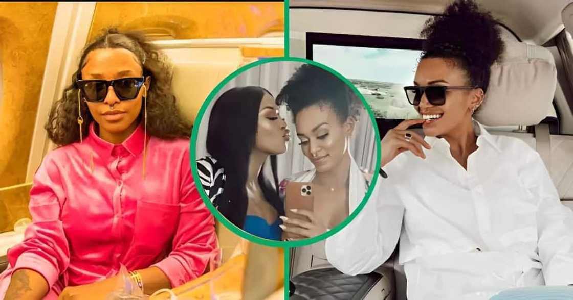 DJ Zinhle supported Pearl Thusi's career as a DJ. DJ Zinhle supported Pearl Thusi's career as a DJ.