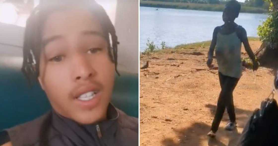 Man shares video of desperate woman begging. Man shares video of desperate woman begging.