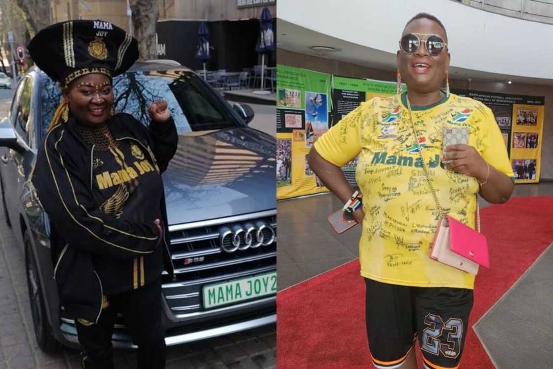 Mama Joy flaunted her customised car Mama Joy flaunted her customised car