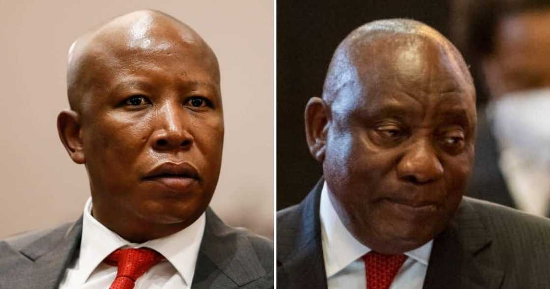Julius Malema, President Ramaphosa, EFF, Economic Freedom Fighters, SONA 2022, SONA debate, State of the Nation Address, Cyril Ramaphosa, politics, Cape Town, City Hall, South Africa Julius Malema, President Ramaphosa, EFF, Economic Freedom Fighters, SONA 2022, SONA debate, State of the Nation Address, Cyril Ramaphosa, politics, Cape Town, City Hall, South Africa