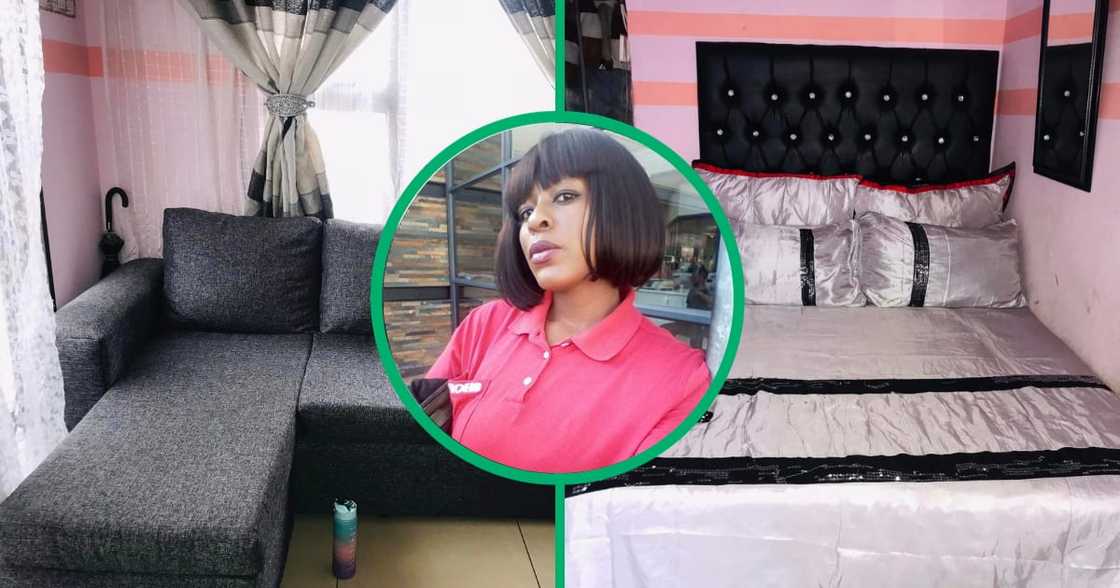 The man in Gauteng has a lovely home that she decorates well with a grey colour scheme The man in Gauteng has a lovely home that she decorates well with a grey colour scheme