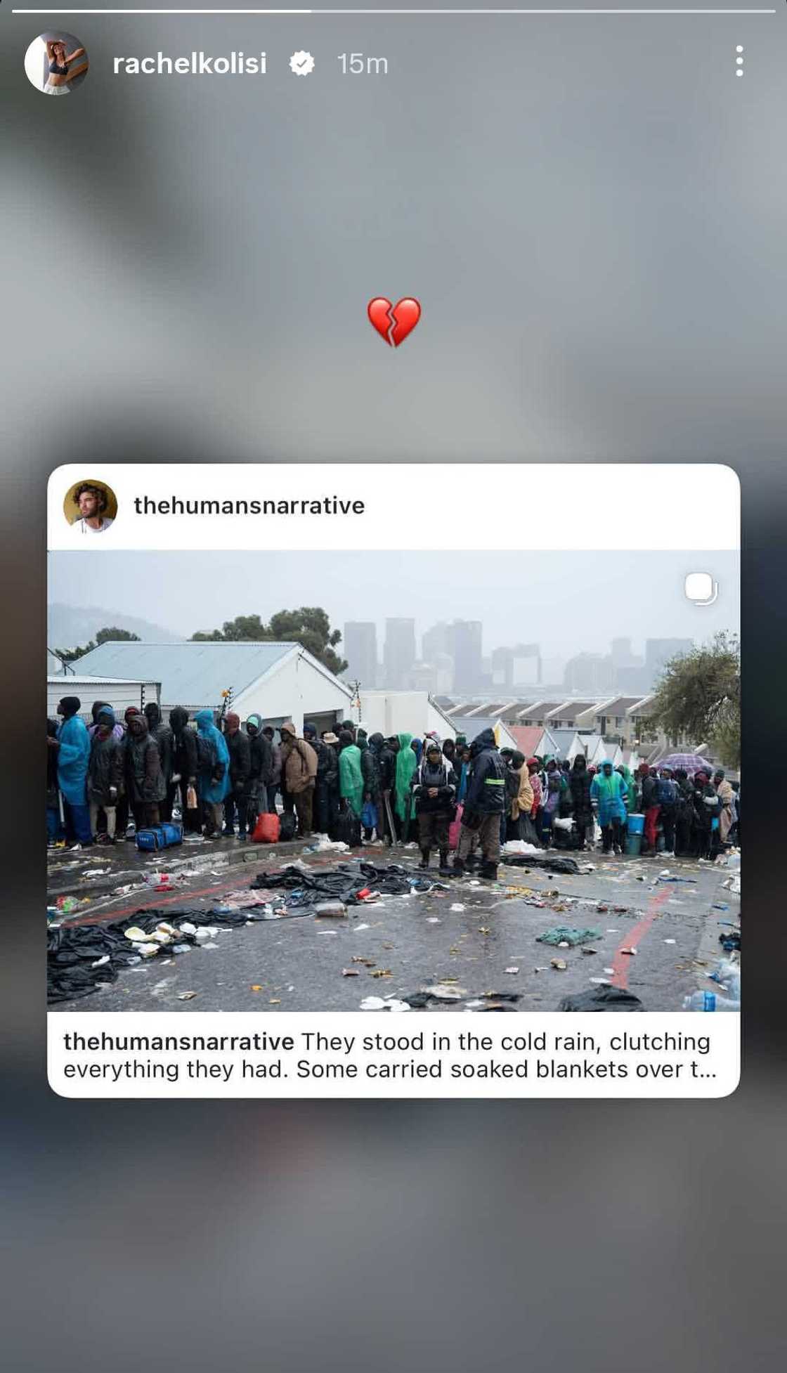 Rachel Kolisi reacts to photos of Zimbabweans waiting to return home Rachel Kolisi reacts to photos of Zimbabweans waiting to return home