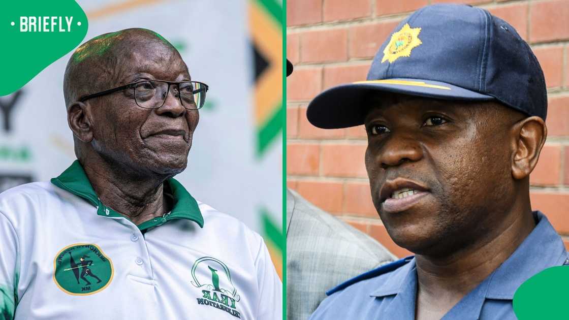 Jacob Zuma praised Nhlanhla Mkhwanazi