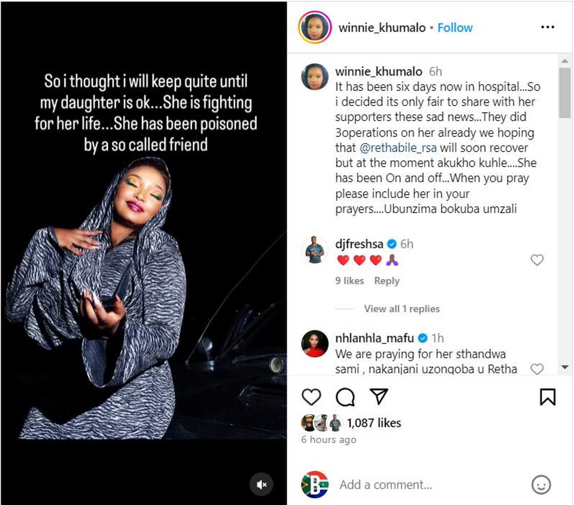 Rethabile Khumalo is fighing for her life Rethabile Khumalo is fighing for her life