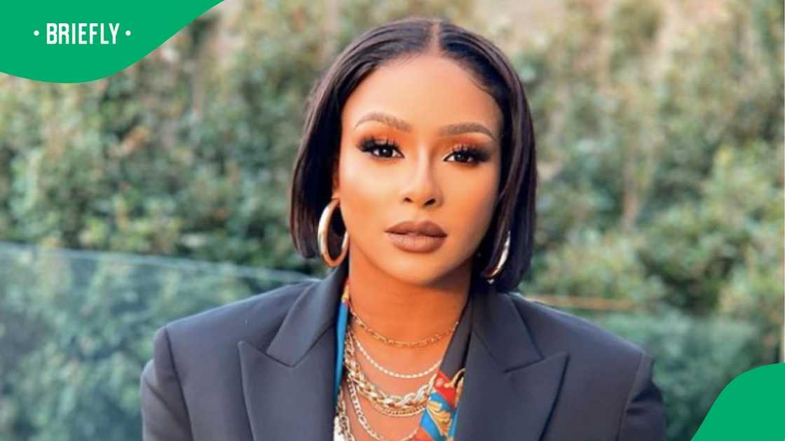 Boity shared a workout video Boity shared a workout video