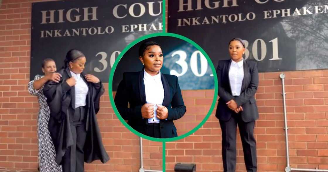Woman becomes admitted attorney Woman becomes admitted attorney