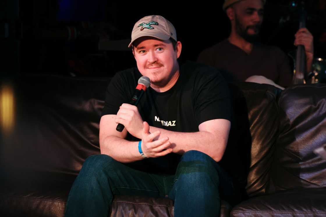 Shane Gillis onstage during OnSight: A Late-Night Therapy Show for Comics Shane Gillis onstage during OnSight: A Late-Night Therapy Show for Comics
